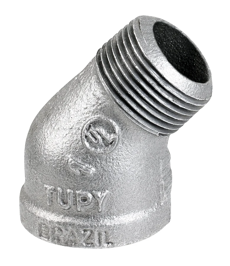 45° Male-Female Elbows — NPT Medium Pressure TUPY Brazil